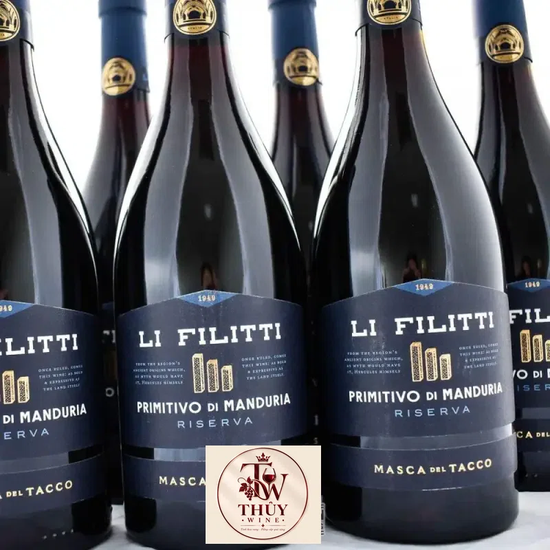 vang y li filitti primitivo di manduria giá bao nhiêu