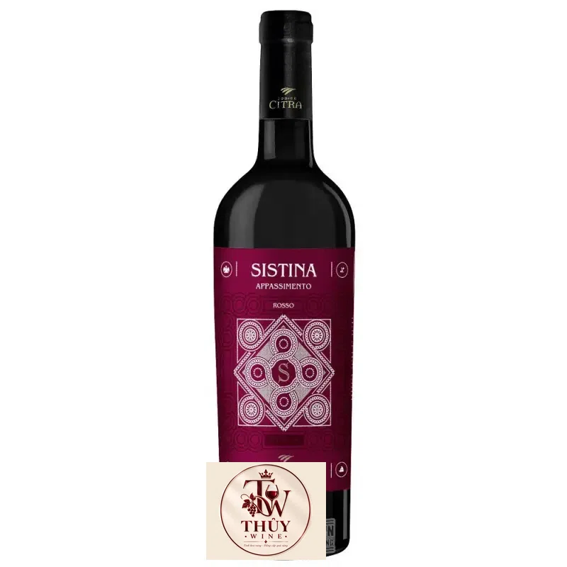 Rượu Vang Ý Sistina Appassimento Vino Rosso IGT cao cấp
