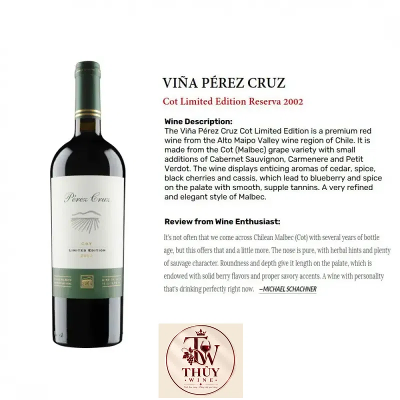 vang chile perez cruz cabernet sauvignon limited edition mua ở đâu giá rẻ nhất
