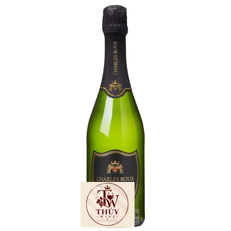 Vang nổ Pháp Charles Roux Blanc De Blancs Burgundy uống ngon