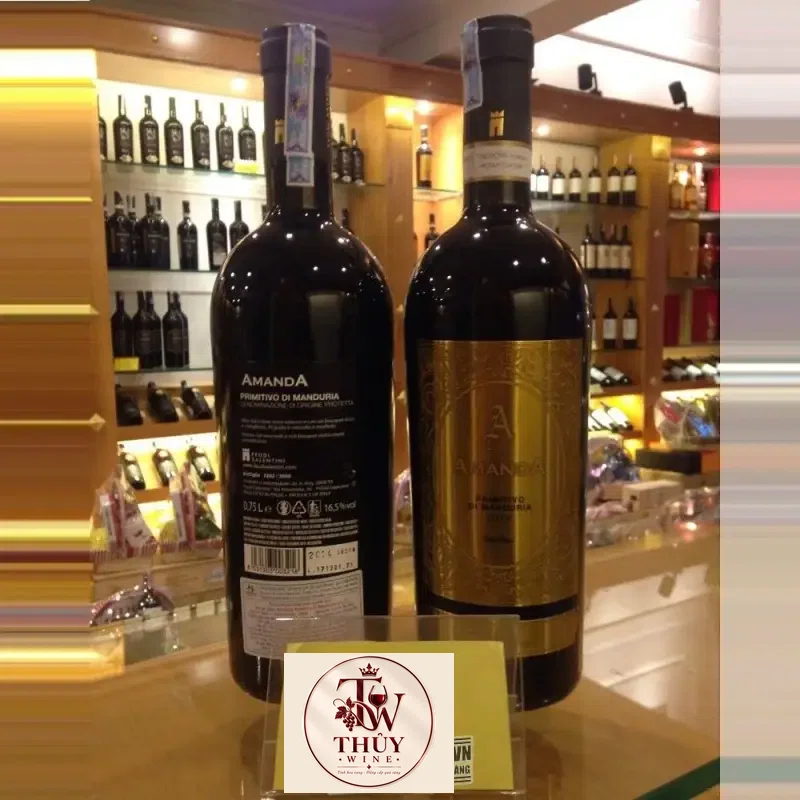 Vang Ý Amanda Primitivo di Mandura 2014