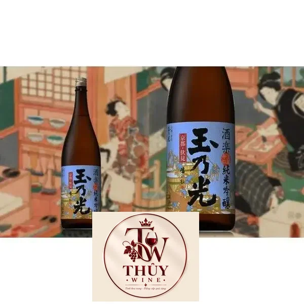 Rượu Sake Junmai Ginjo Shuraku 720 ML