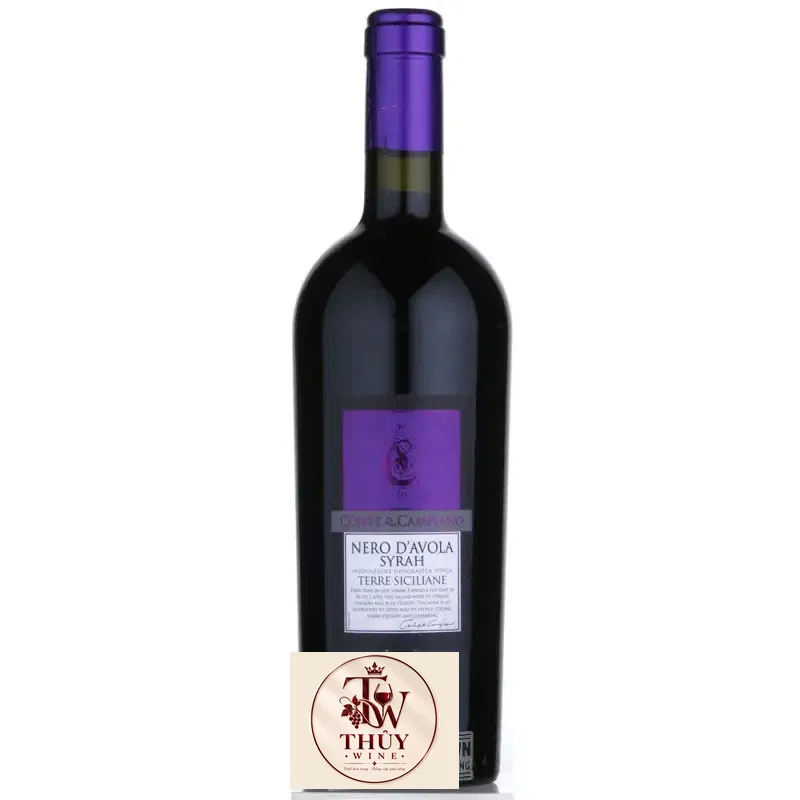 Rượu Vang Ý Nero Davola Syrah Terre Siciliane uống ngon