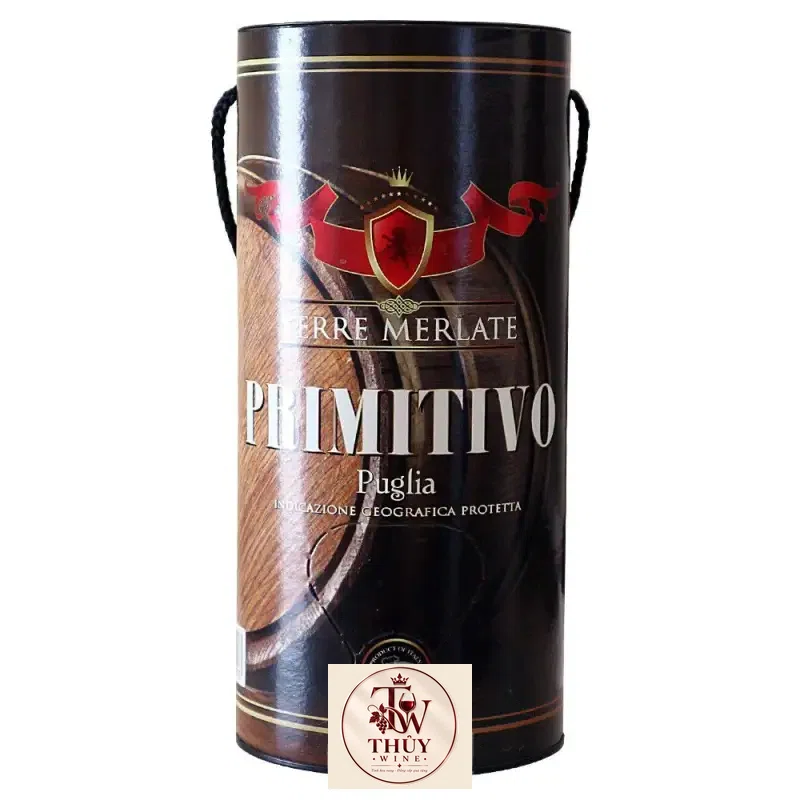 Vang Bịch Ý Terre Merlate Primitivo 3L