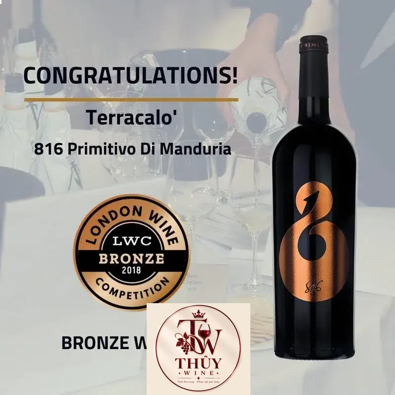Vang Ý 816 PRIMITIVO DI MANDURIA