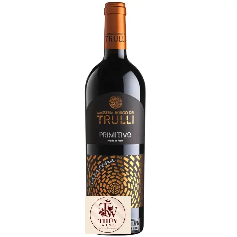 VANG Ý TRULLI PRIMITIVO SARACENA (NHÃN VÀNG)