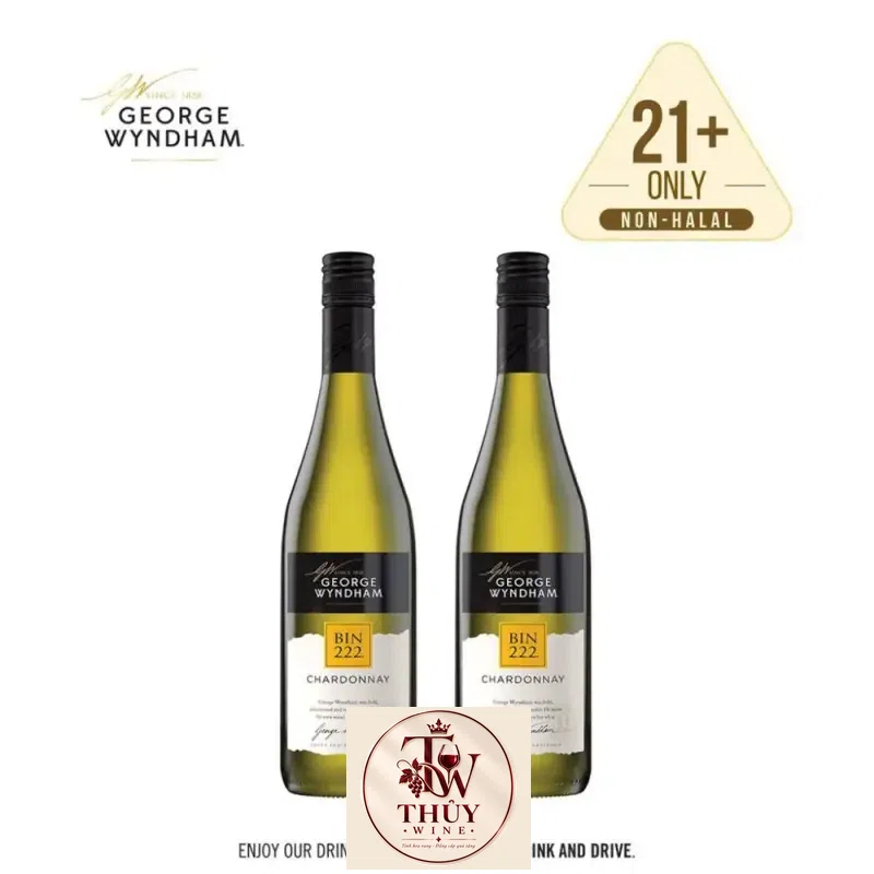 Rượu vang Bin 222 George Wyndham Chardonnay cao cấp