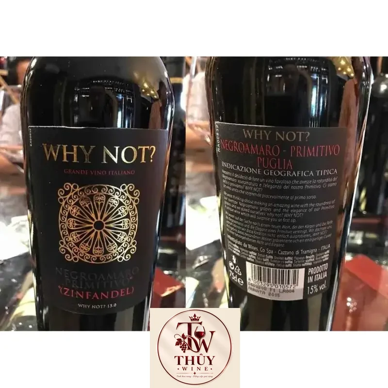 Vang Ý WHY NOT NEGROAMARO PRIMITIVO