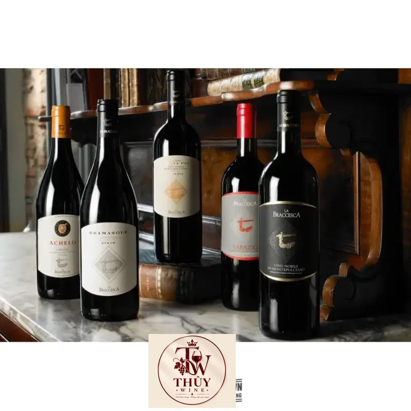 Vang Ý Achelo Cortona La Braccesca Thượng hạng