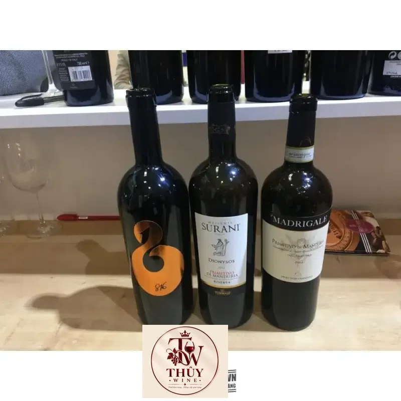 Vang Ý 816 PRIMITIVO DI MANDURIA