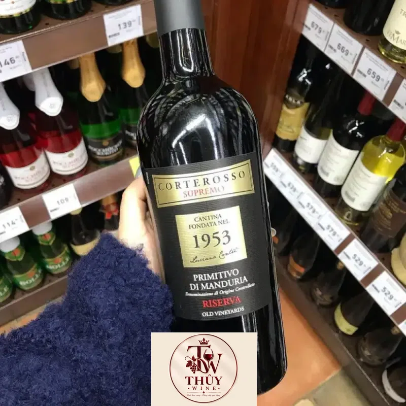 Địa chỉ bán vang y corterosso supremo riserva giá rẻ tại Hà Nội