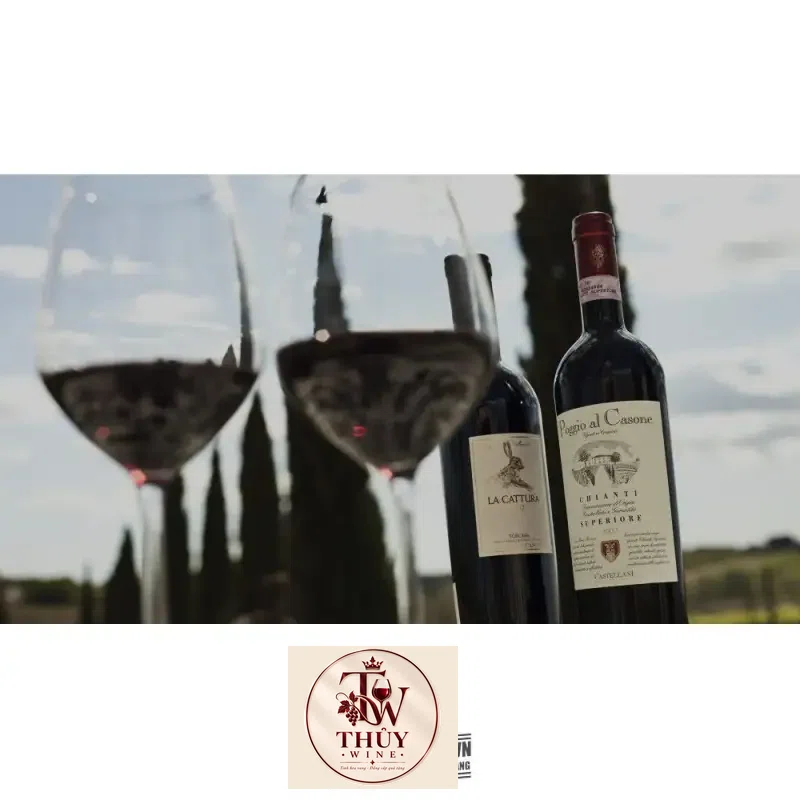 ruou vang poggio al casone chianti superiore tuscany giá bao nhiêu