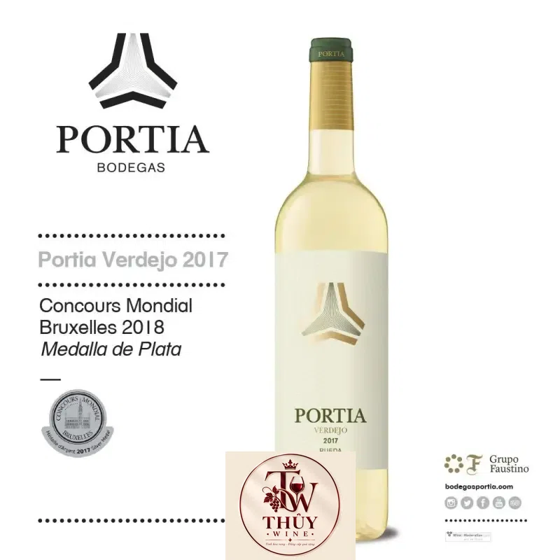Vang Tây Ban Nha PORTIA VERDEJO