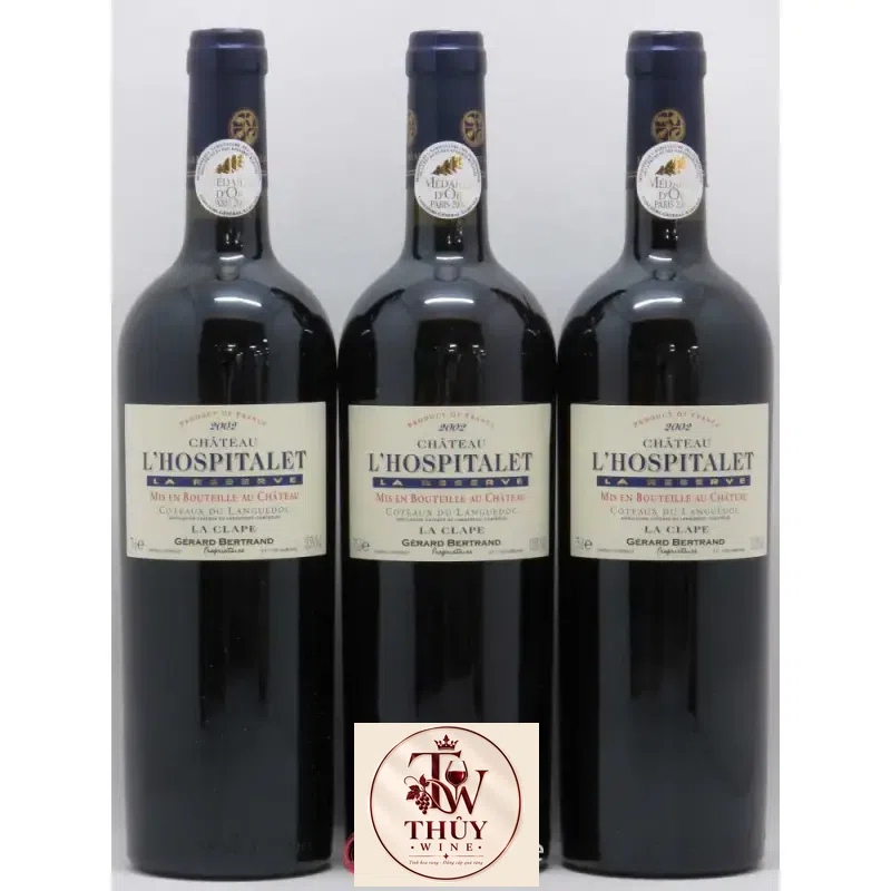 vang phap lhospitalet red la clape chateau gerard bertrand giá bao nhiêu