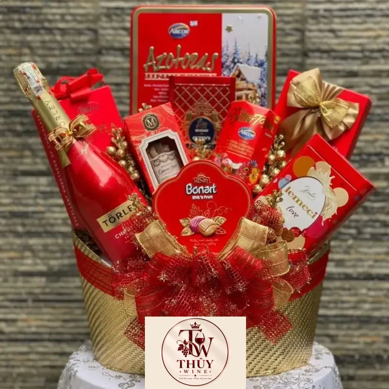 Giỏ Quà Tết Rượu Sâm Banh Torley ở đâu bán rẻ nhất