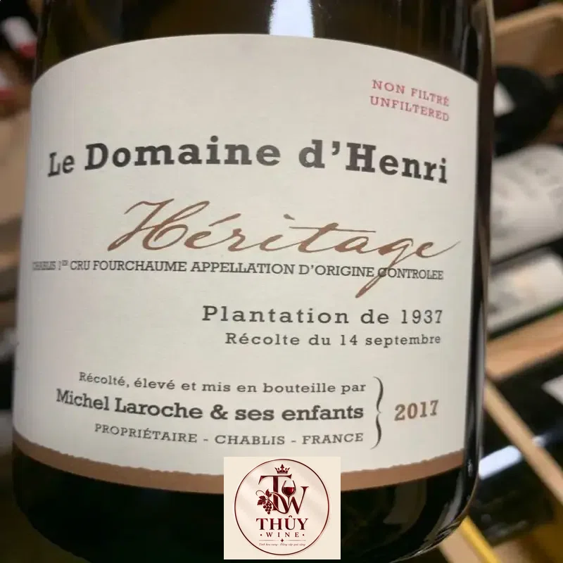 Vang Pháp Le Domaine dHenri Heritage Fourchaume Hảo hạng