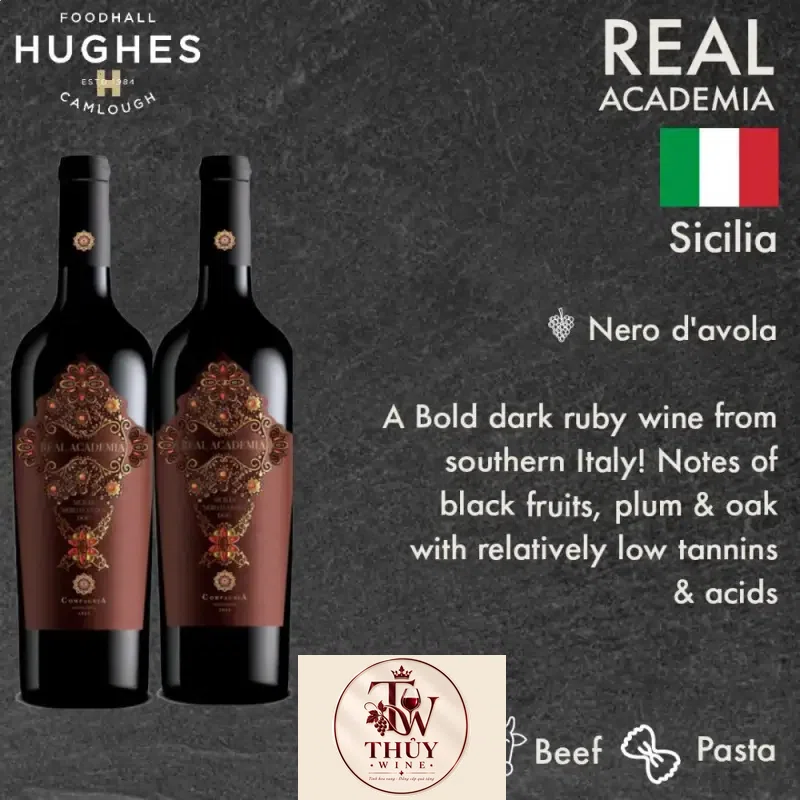 Địa chỉ mua vang y real academia nativ sicilia nero d avola doc giá rẻ nhất