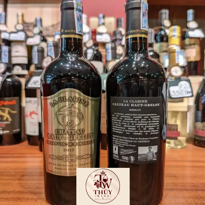 Rượu Vang Pháp La Clarine Chateau Haut Grelot thượng hạng