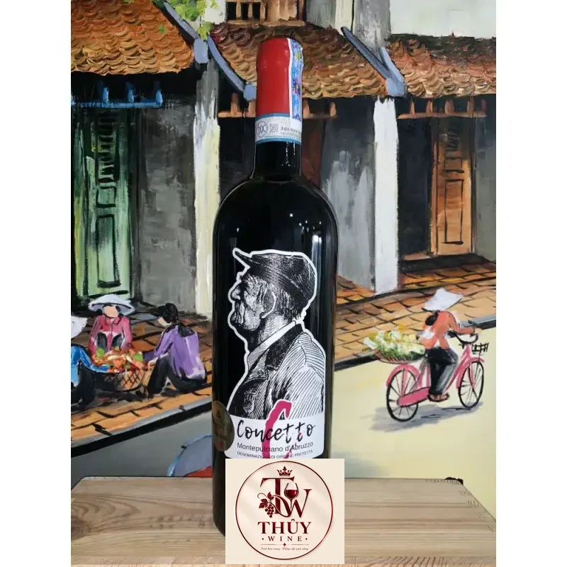 Rượu Vang Đỏ Concetto Montepulciano Dabruzzo uống ngon