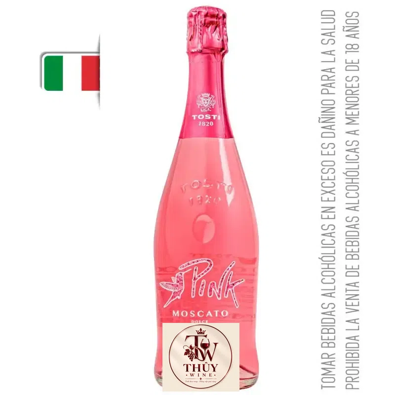 Mua ruou vang y no tosti pink moscato giá rẻ tại Hà Nội