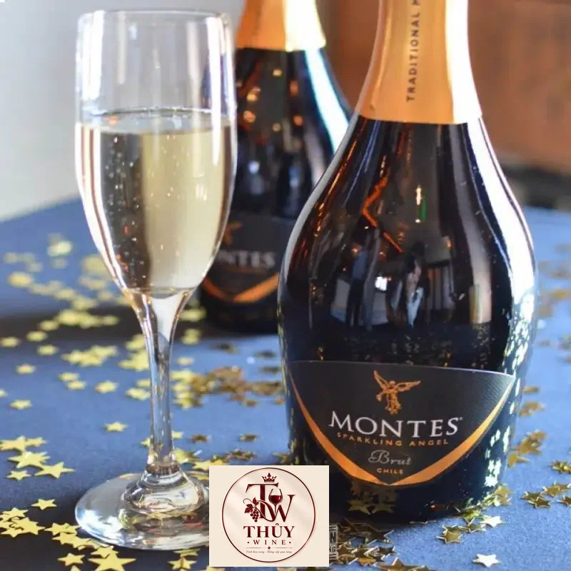 Rượu Vang nổ Montes Sparkling Angel Brut cao cấp