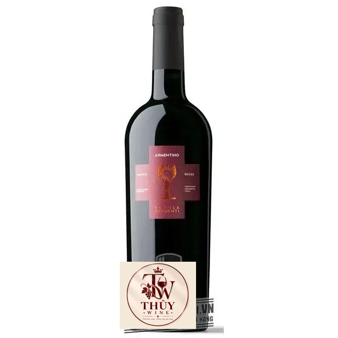Vang Ý Chén thánh Schola Sarmenti Armentino Rosso Salento