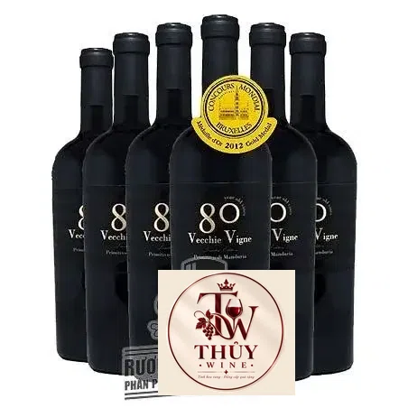 Vang Ý 80 VECCHICE VIGNE RISERVA PRIMITIVO DI MANDURIA