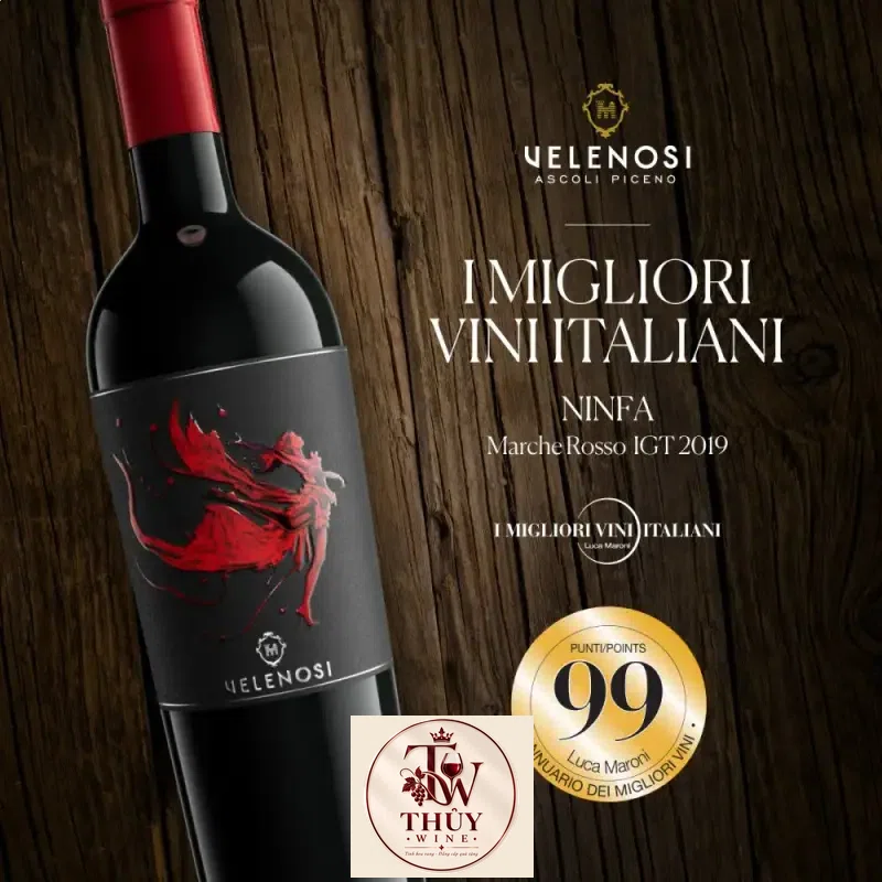 Mua ruou vang y velenosi ninfa marche igt rosso giá rẻ tại Hà Nội