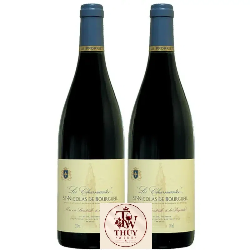 Vang Pháp Les Charmantes Saint Nicolas de Bourgueil uống ngon