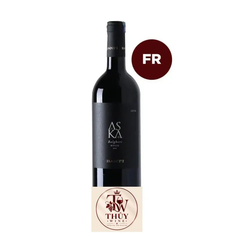 Vang đỏ Ý Banfi Aska Bolgheri Hảo Hạng