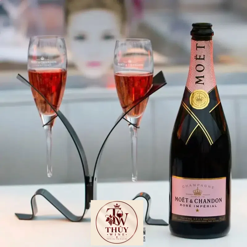 Rượu Champagne Moet Rose 