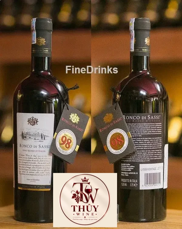 Vang ý RONCO DI SASSI VINO ROSSO