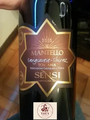Rượu vang Mantello Sangiovese Shiraz Toscana Sensi