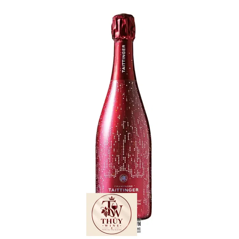 Rượu vang nổ Taittinger Nocturne Rose City Lights cao cấp