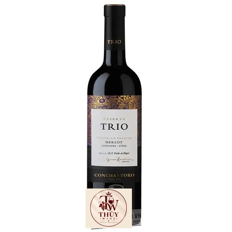 Vang Chile CONCHA Y TORO TRIO RESERVA MERLOT