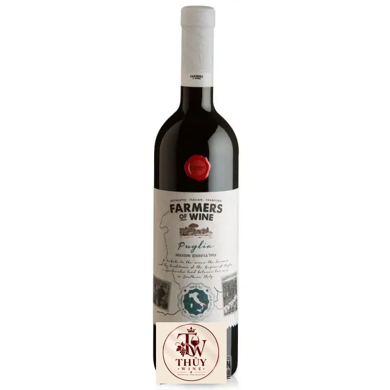 Rượu Vang Ý Farmers Of Wine Rosso Puglia cao cấp