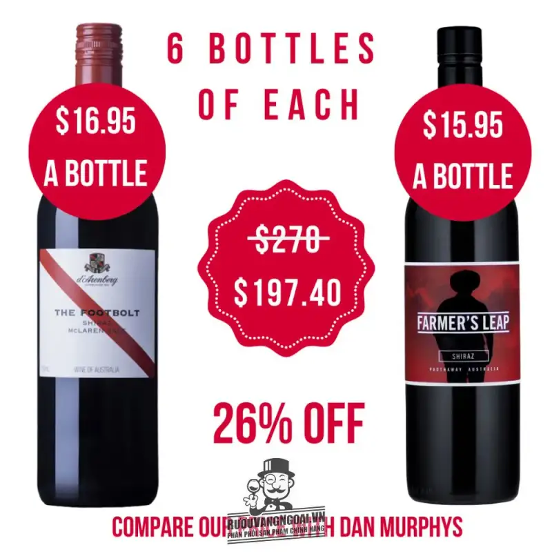 Địa chỉ bán ruou vang the footbolt darenberg shiraz giá rẻ tại Sài Gòn