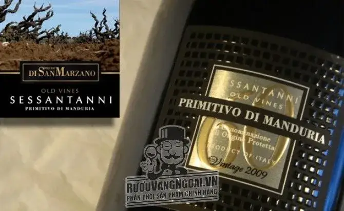 Vang ý 60 Primitivo Di Manduria