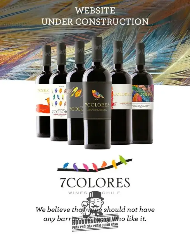 Kết quả hình ảnh cho vang chile 7 colores