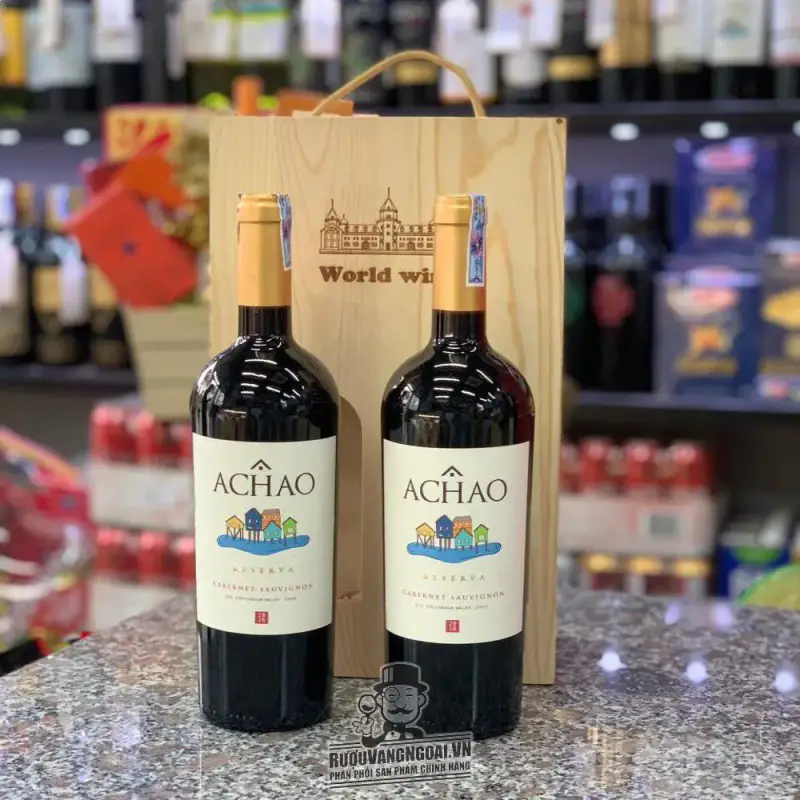 vang chile achao selected cabernet sauvignon merlot gia re giá bao nhiêu