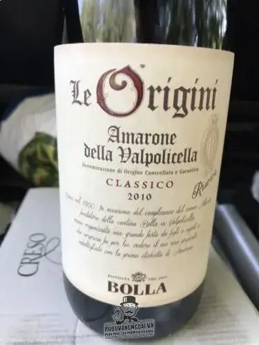 Rượu vang Bolla Le Origini Amarone Riserva