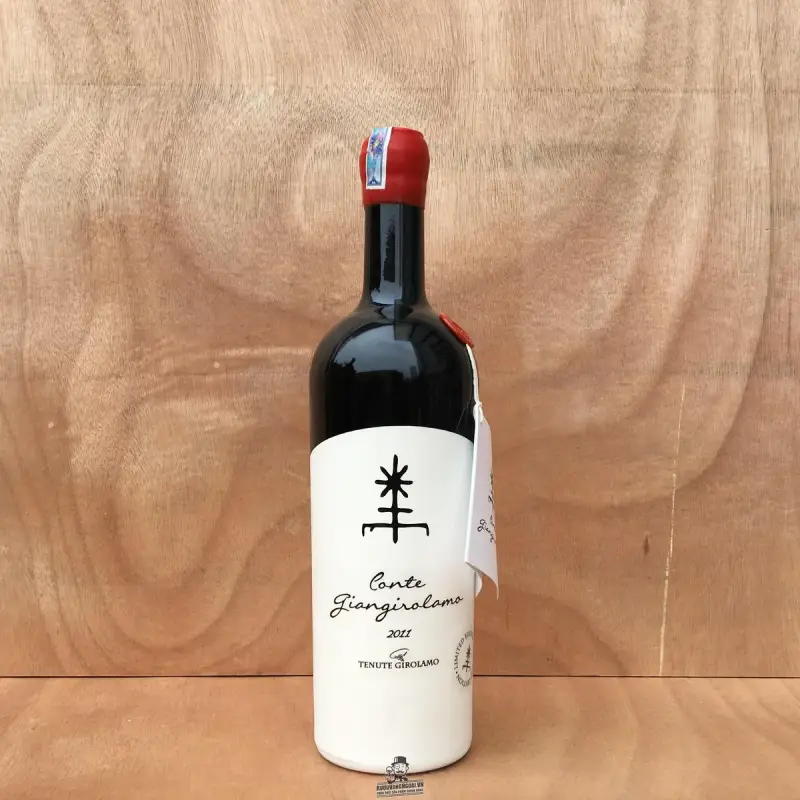 Vang Ý CONTE GIANGIROLAMO Limited Edition Nút Xi Đỏ