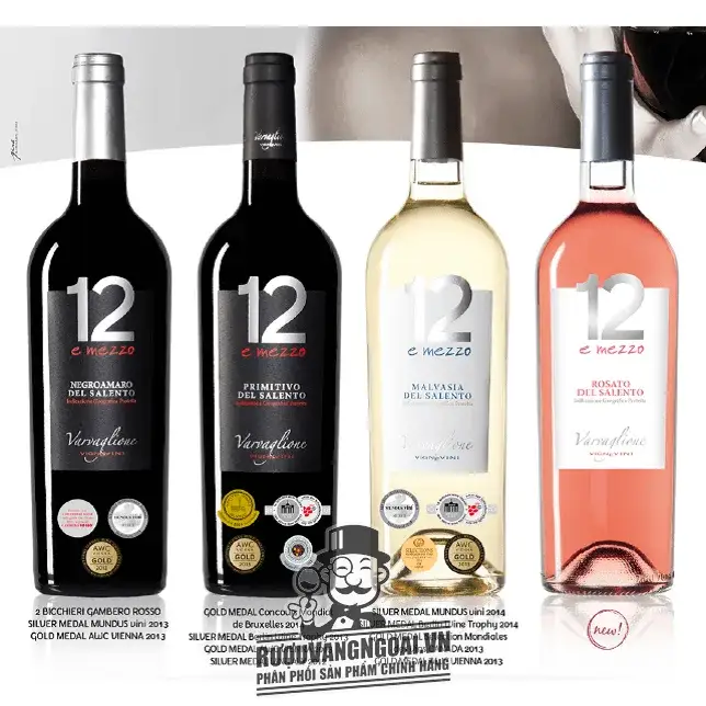 Rượu Vang Ý 12 E MEZZO PRIMITIVO DEL SALENTO