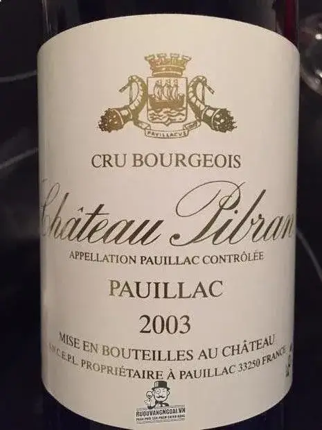 Vang Pháp Chateau Pibran Pauillac