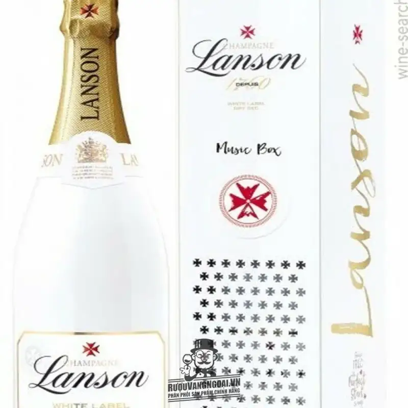 Mua ruou champagne lanson white label giá rẻ tại Sài Gòn
