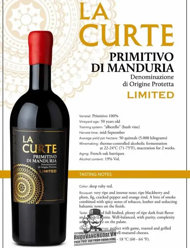 Rượu vang La Curte Limited