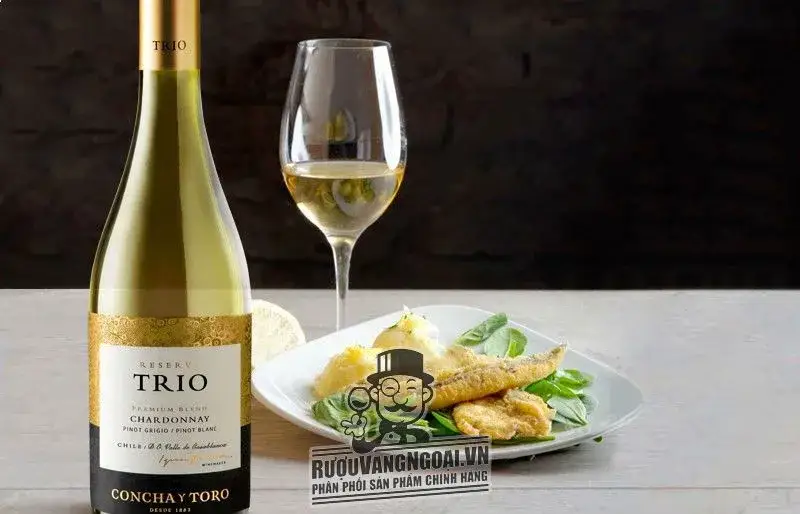 Vang Chile CONCHA Y TORO TRIO RESERVA CHARDONNAY